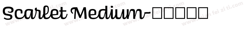Scarlet Medium字体转换